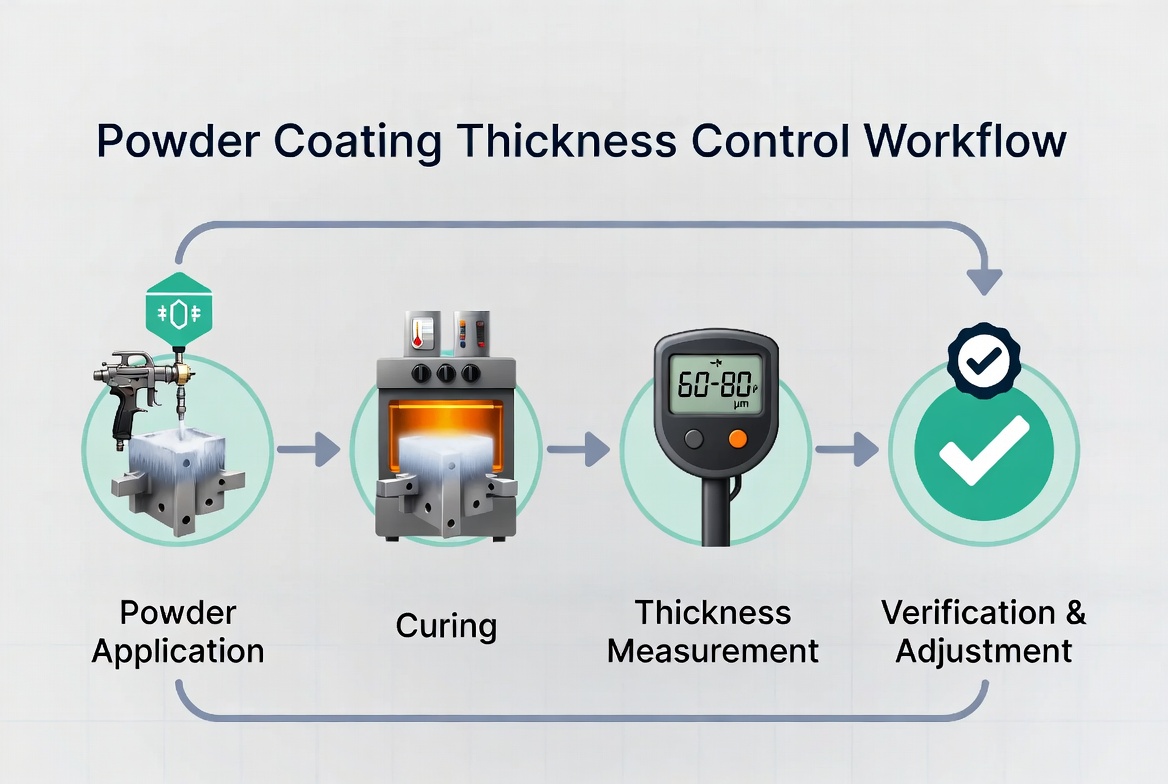 Powder Coating Thickness Control Workflow Powder Coating Thickness Control Workflow