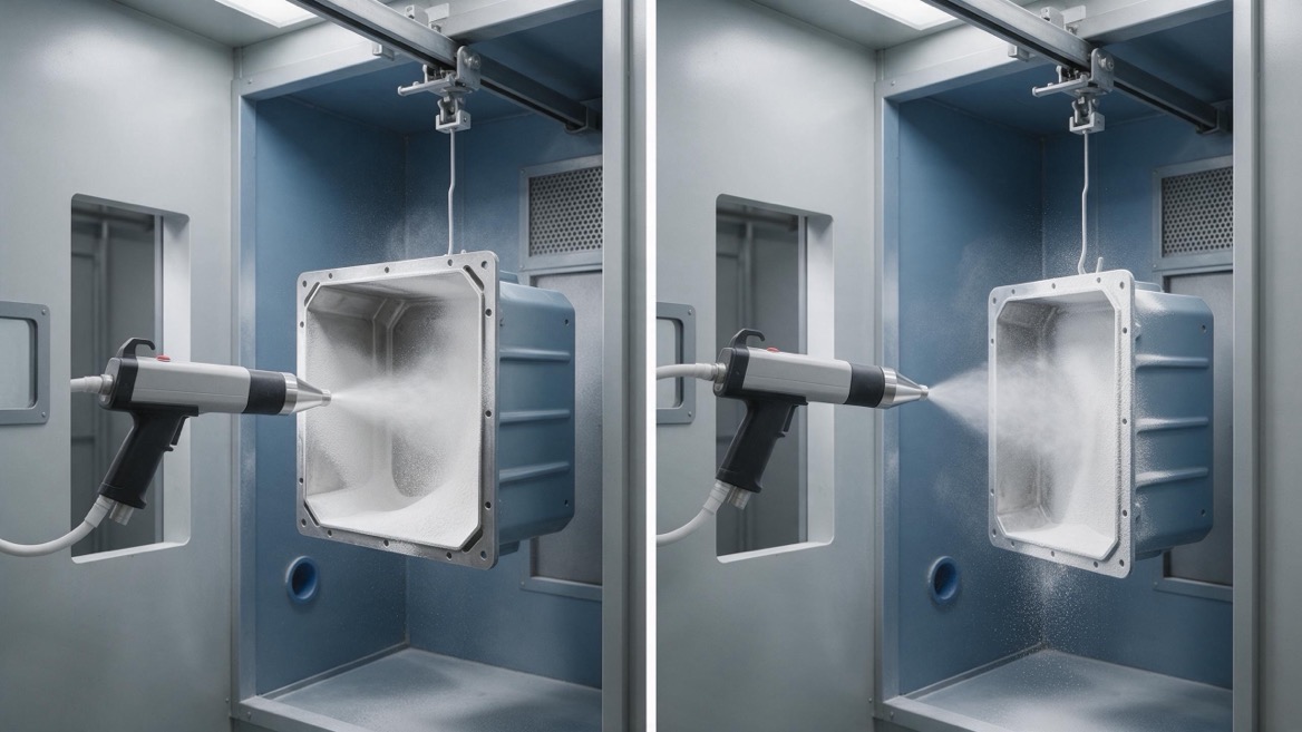 Tribo And Corona Powder Coating Comparison Tribo And Corona Powder Coating Comparison