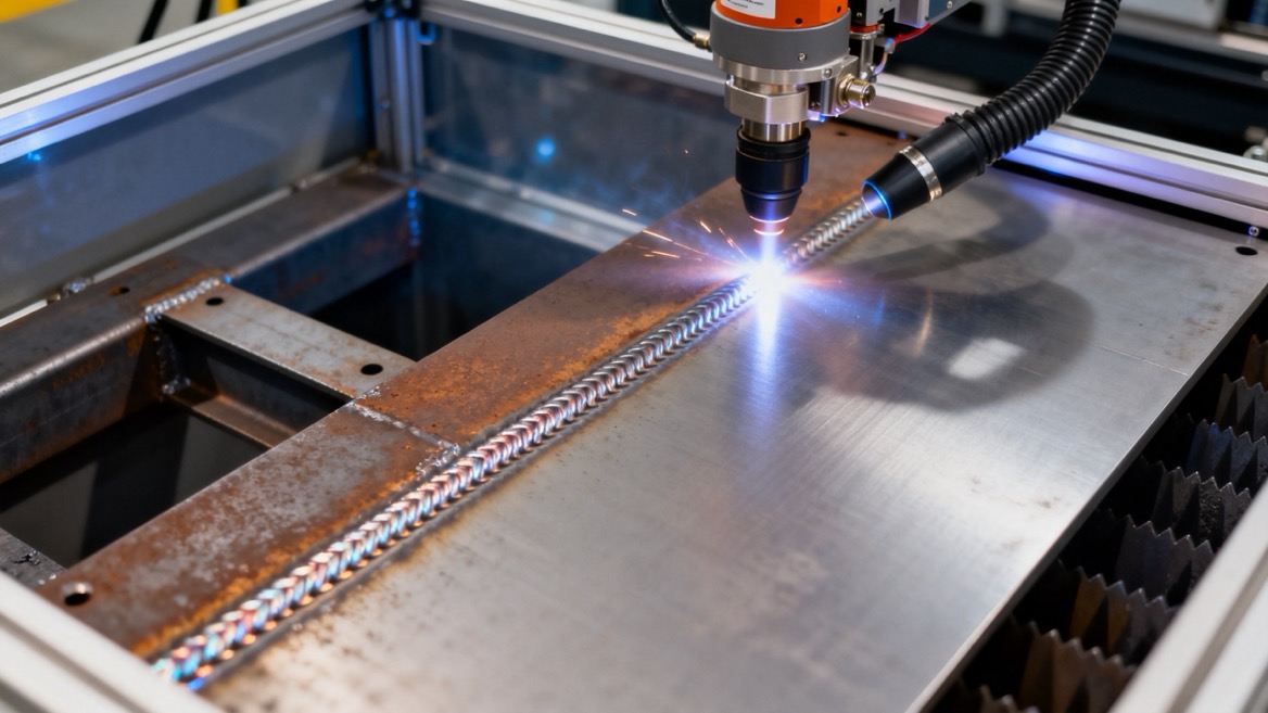 Laser Oxide Removal Around Steel Welds Laser Oxide Removal Around Steel Welds