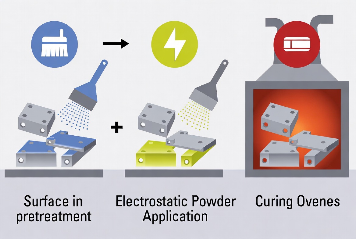 Aluminum Powder Coating Process Flow Aluminum Powder Coating Process Flow