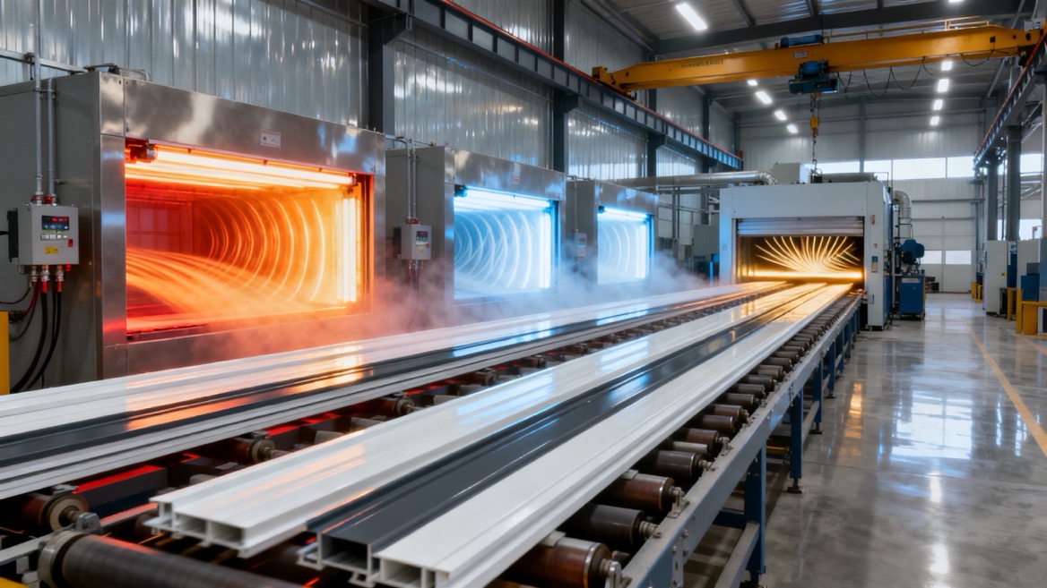 Hybrid Infrared And Convection Curing Line