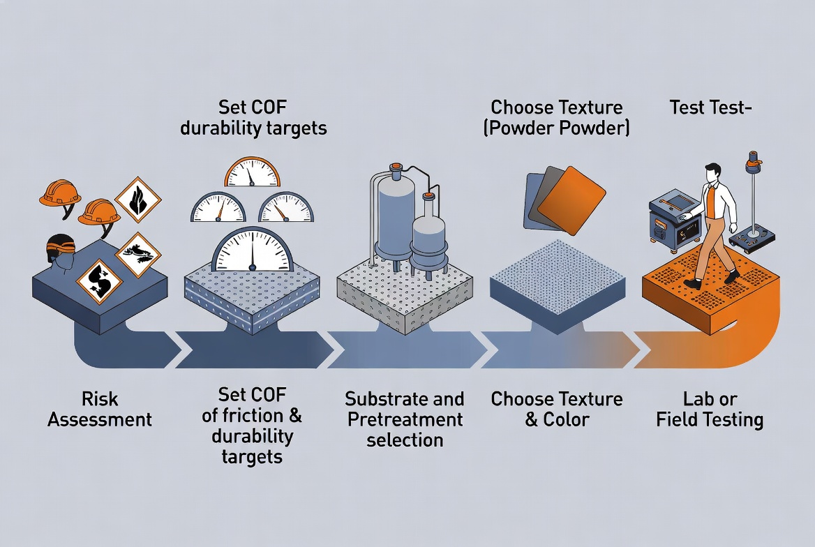 Anti Skid Powder Coating Specification Workflow Anti Skid Powder Coating Specification Workflow