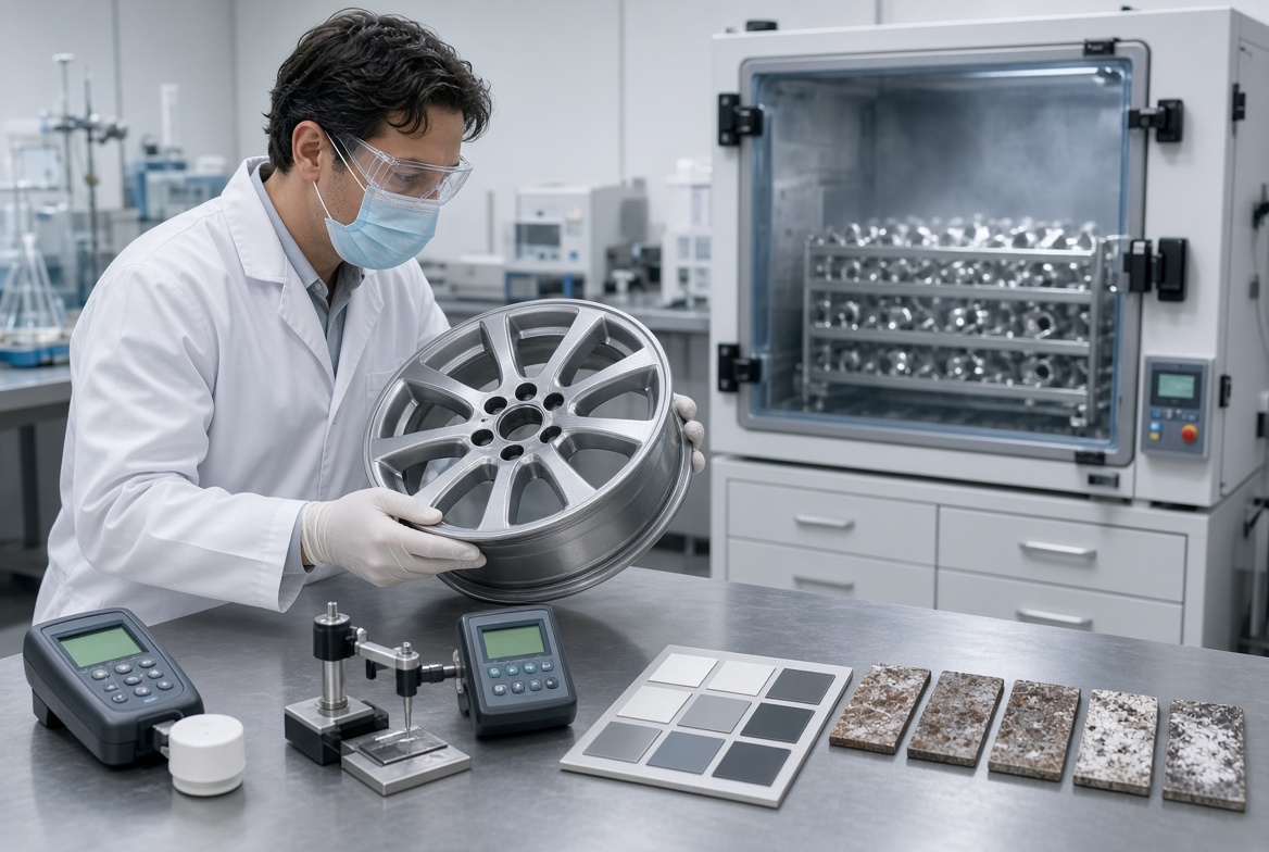 Wheel Coating Quality Testing Wheel Coating Quality Testing
