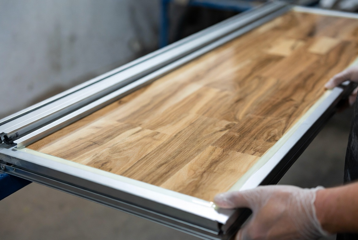 Sublimation Wood Grain Transfer On Aluminum Door Panel Sublimation Wood Grain Transfer On Aluminum Door Panel