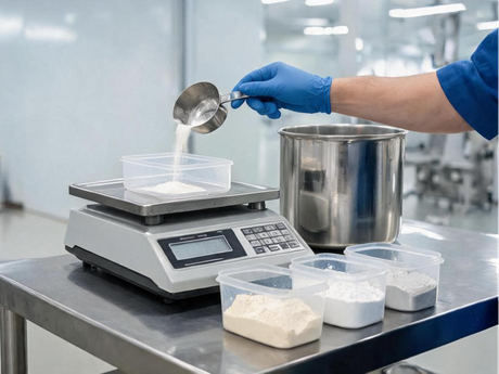 Raw Material Weighing & Premixing