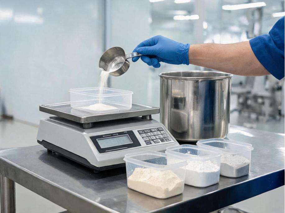 Raw Material Weighing & Premixing