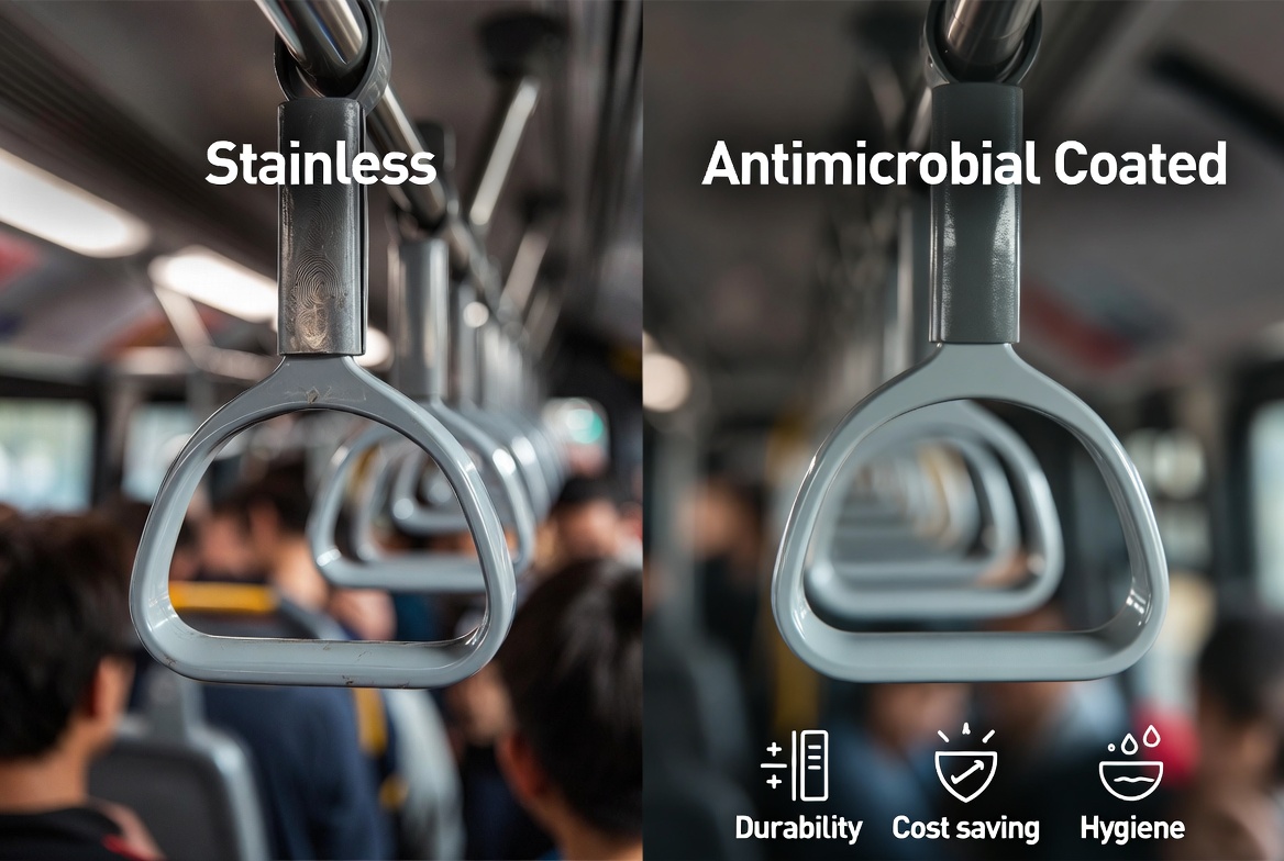 Coated Versus Stainless Handrail Comparison Coated Versus Stainless Handrail Comparison