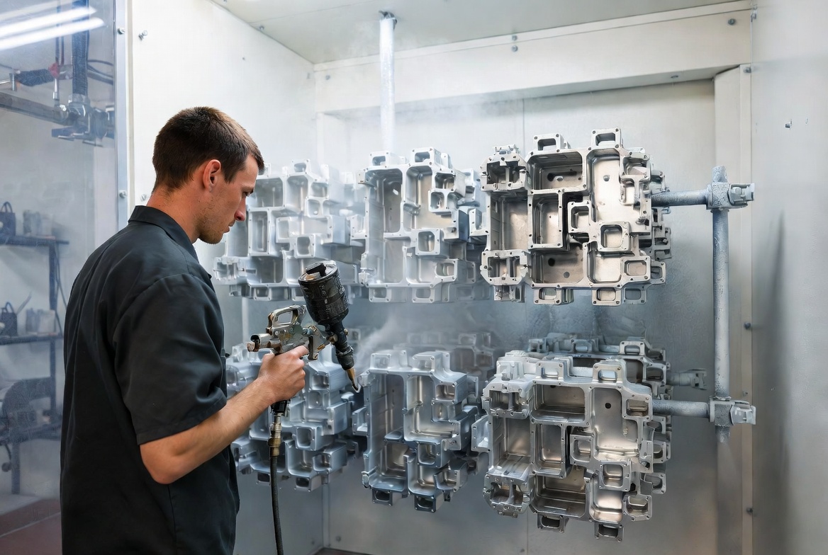 Menguasai Powder Coating Untuk Bagian Geometris Kompleks